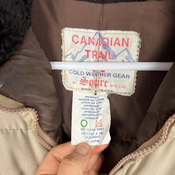 Vintage 70’s  Canadian‎ Trail By Squire Cold Gear Puffer Jacket Mens SZ large - Picture 10 of 10